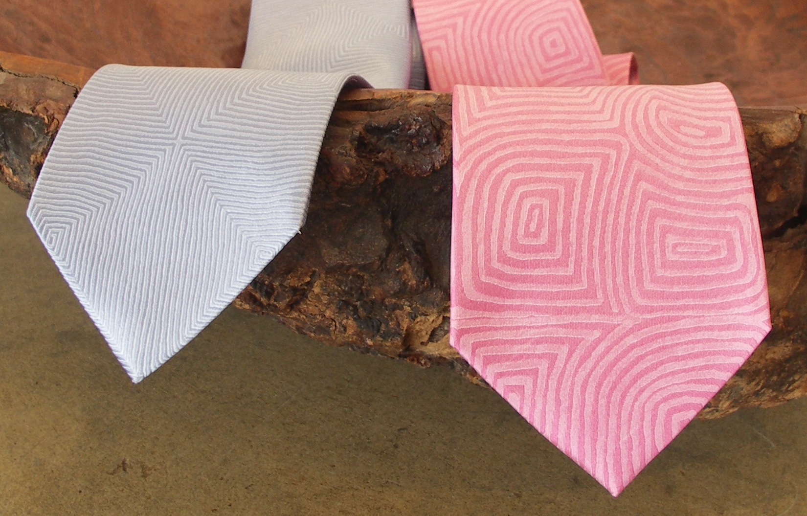 aboriginal design silk ties